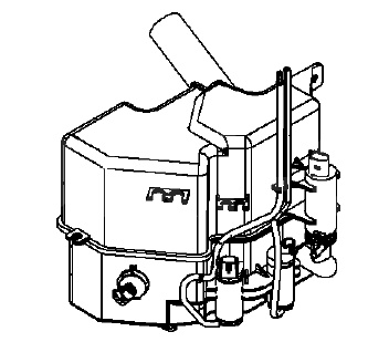 Zbiornik spryskiwacza ANTARA od 2000 (dla reflektorów ksenon)